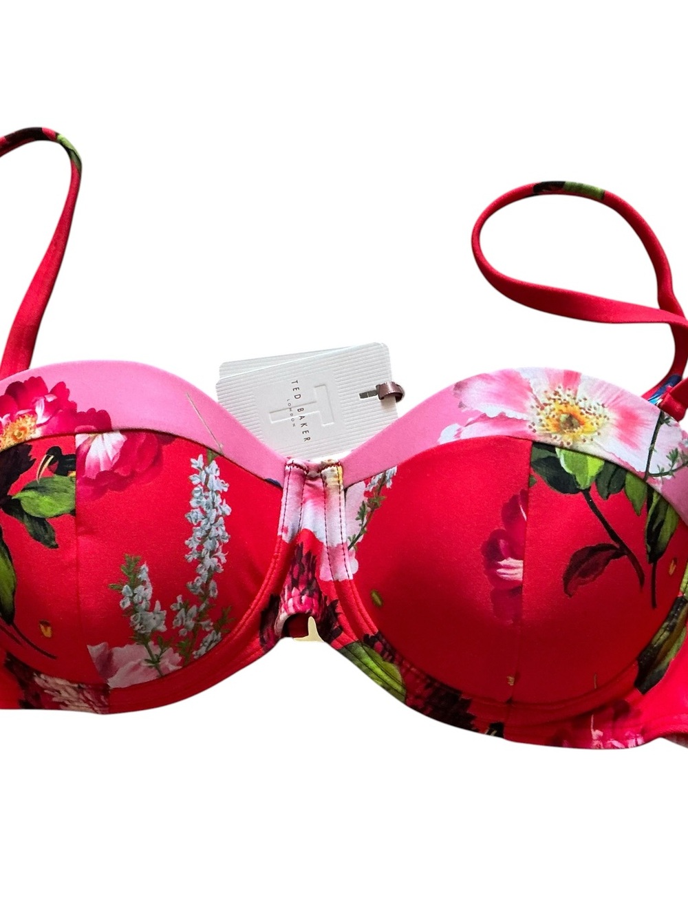 Ted baker bikini set tropical red berry sundae bra size 3 panties size 2 - Picture 3 of 8